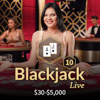 NJ Live Blackjack 10
